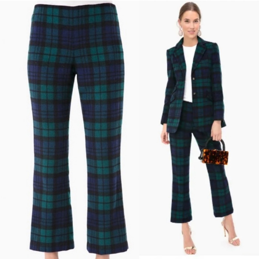 NWT Tuckernuck Ashford Black watch Tartan Plaid Wool Blend Pant